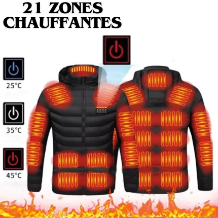 Veste chauffante pour homme et femme, gilets métropolitains, manteau chaud, randonnée, camping, automne, hiver