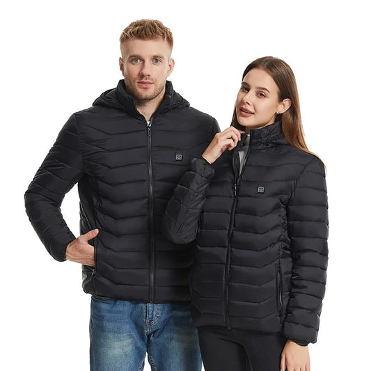 Veste chauffante pour homme et femme, gilets métropolitains, manteau chaud, randonnée, camping, automne, hiver